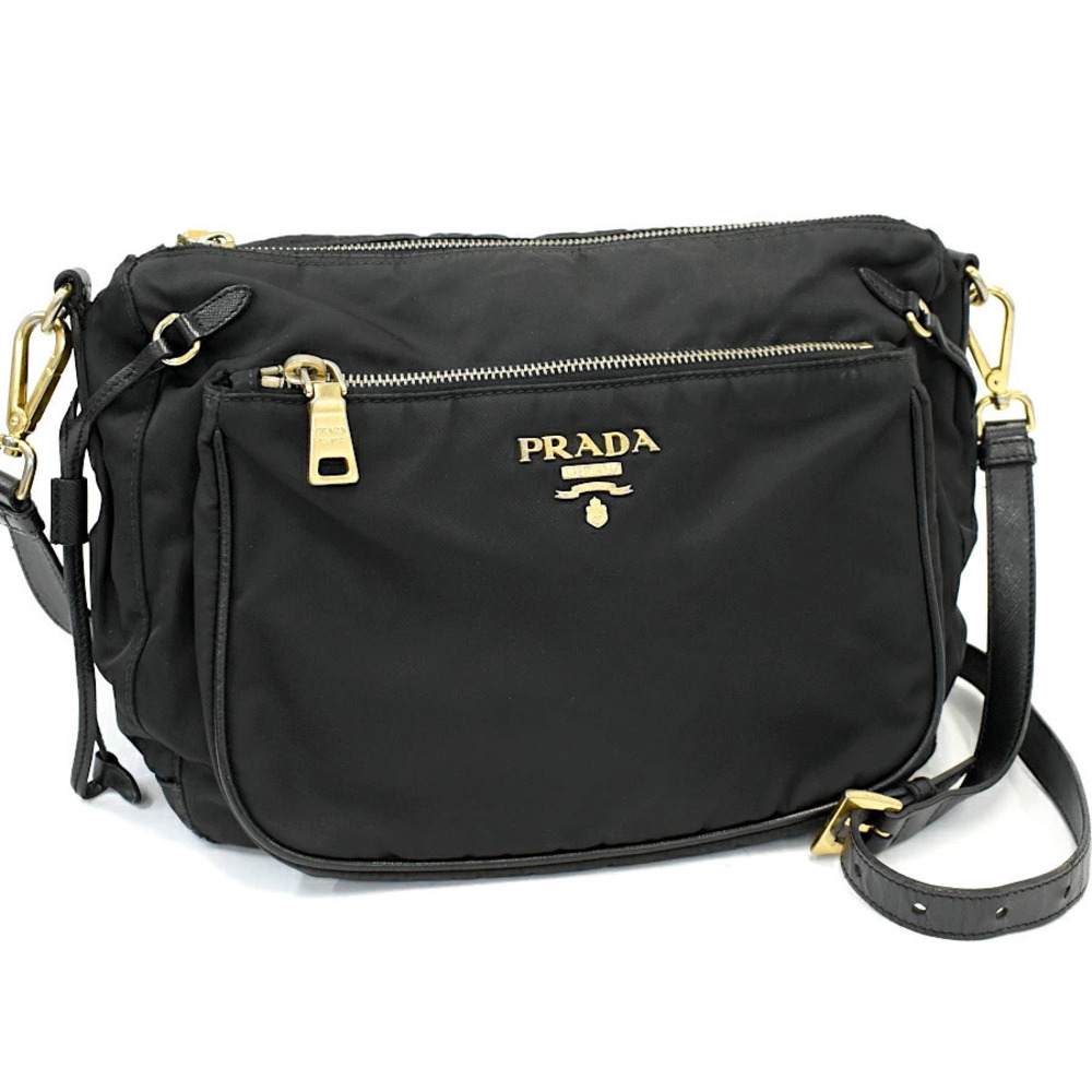 Prada Tessuto Crossbody Bag Black